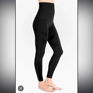 Mother Tucker® Moto Style Postpartum Compression Leggings- Black- Small